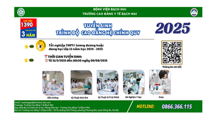 Thông báo tuyển sinh Cao đẳng chính quy năm 2025  